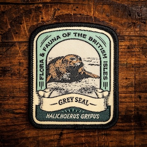 Graue Robbe Aufnäher