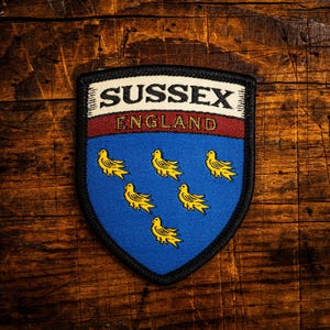 Sussex county flag patch
