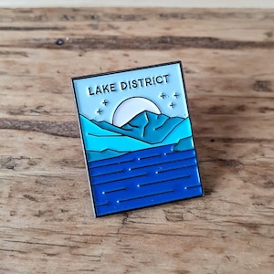 Lake District enamel adventure pin badge
