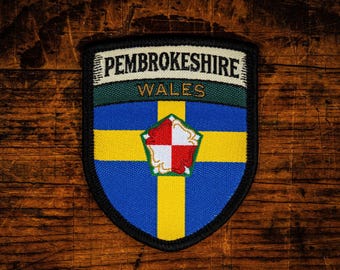 Pembrokeshire county flag patch