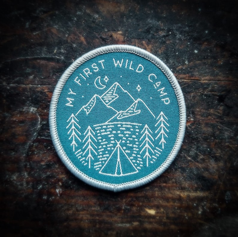 My First Wild Camp Woven Patch | Etsy
