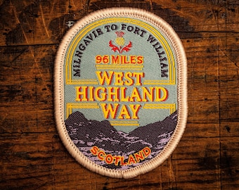 West Highland Way woven adventure patch