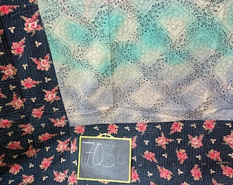 Organic Cotton Kantha High Quality Kantha Quilt Indian Traditional Hand Kantha Reversible Ralli New Arrival Handmade Recycled Cotton Blanket
