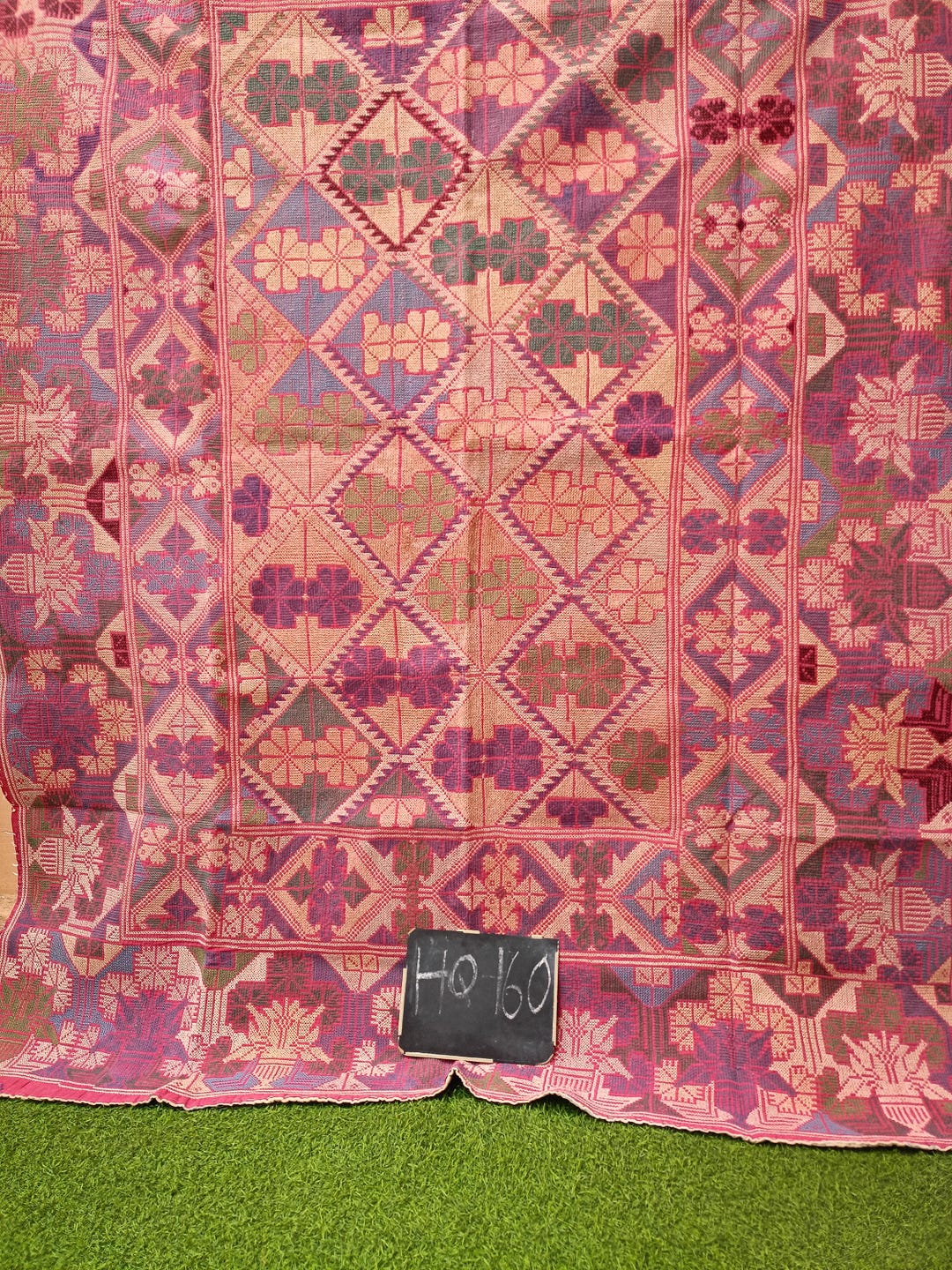 Nakshi Cotton Kantha Rug Antique Indian Artisan Throw Slow Stitched ...