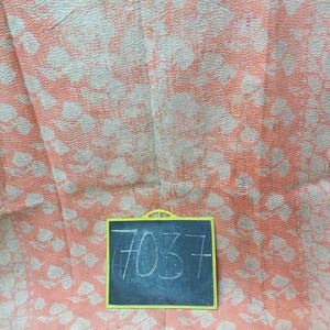 Couette Kantha en coton biologique de haute qualité, faite main, ralliée traditionnelle indienne en Kantha, couverture en coton recyclé fait main