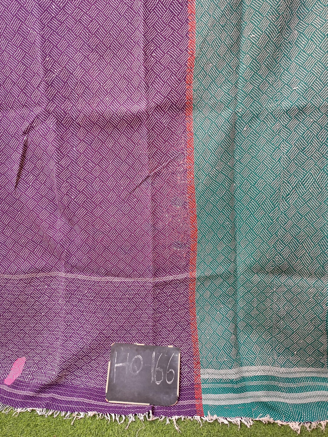 Nakshi Cotton Kantha Rug Antique Indian Artisan Throw Slow Stitched ...