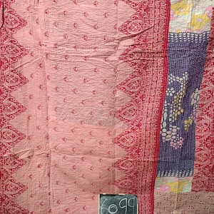 Vintage Kantha Quilts, Patchwork Blanket Throw Embroidered, Kantha Quilts, Handmade Kantha Quilt Bedding, Reversible Kantha Throw, Blanket