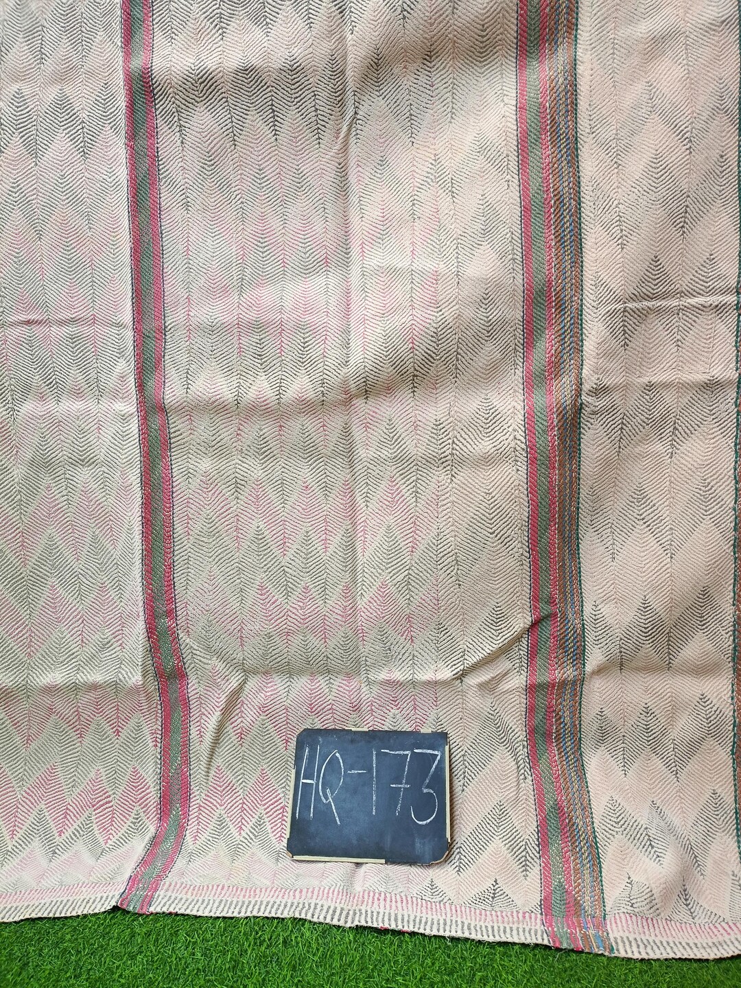 Nakshi Cotton Kantha Rug Antique Indian Artisan Throw Slow Stitched ...