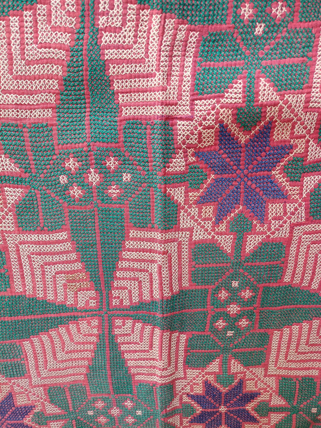 Nakshi Cotton Kantha Rug Antique Indian Artisan Throw Slow Stitched ...