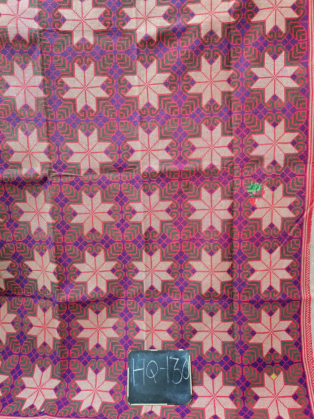 Nakshi Cotton Kantha Rug Antique Indian Artisan Throw Slow Stitched ...