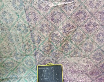 Vintage Indian Kantha Quilt Handmade Kantha Blanket Reversible Kantha Throw Cotton Sari Kantha Bedspread Hand Stitched Kantha Throw