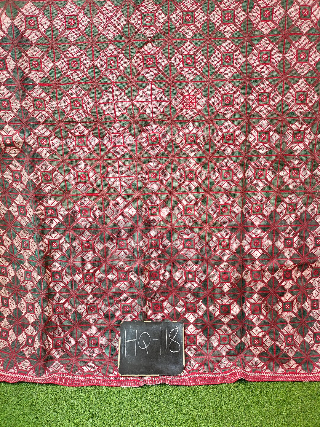 Nakshi Cotton Kantha Rug Antique Indian Artisan Throw Slow Stitched ...