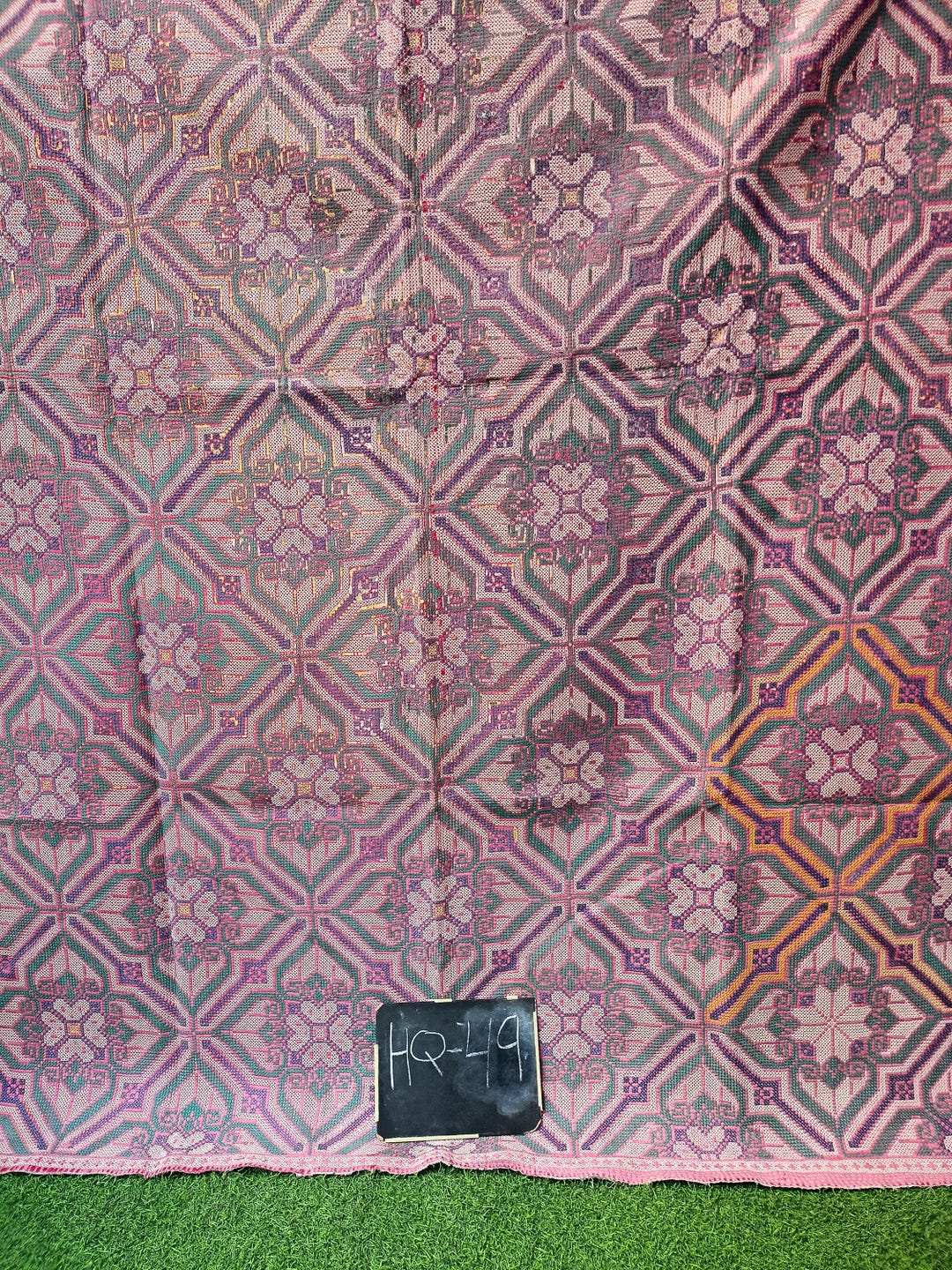 Nakshi Cotton Kantha Rug Antique Indian Artisan Throw Slow Stitched ...