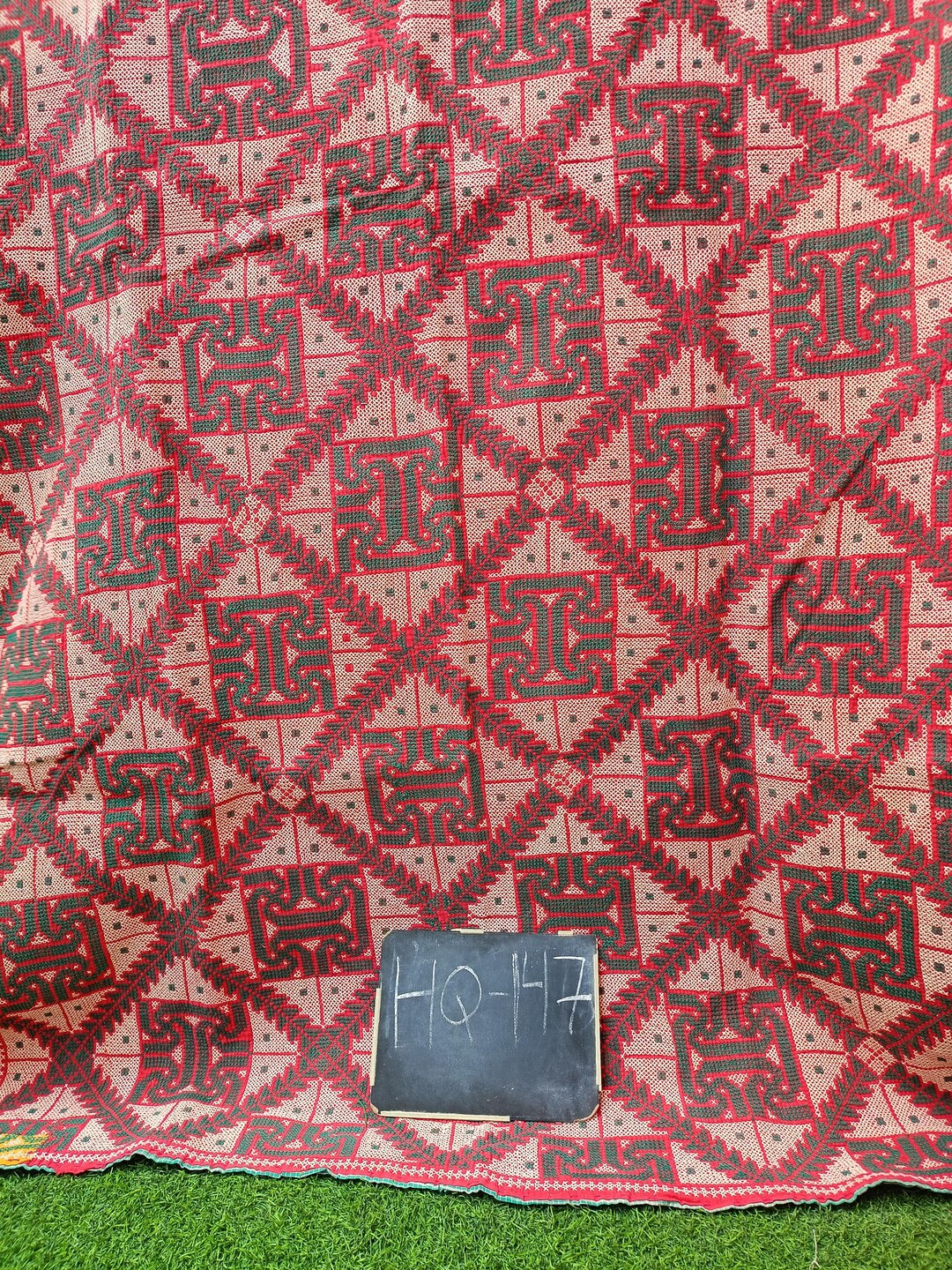 Nakshi Cotton Kantha Rug Antique Indian Artisan Throw Slow Stitched ...