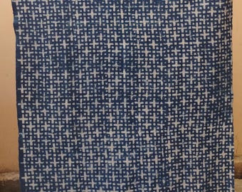 Mooie indigo natuurlijke kleurstof katoenen spreien Spreien en plaids Blokgedrukte deken Dekens Zachte indigoblauwe sofa Spatlappen