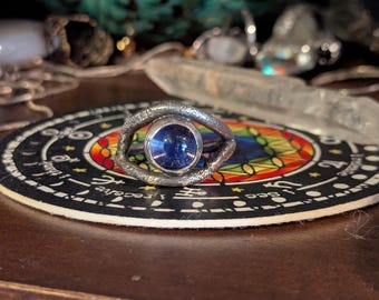 Moonstone Evil Eye Mood Ring MADE TO ORDER