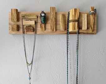 Palo Santo & Hickory Wood Jewelry Holder