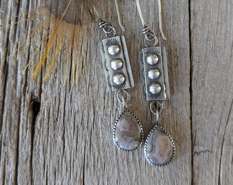 Banded Agate Earrings