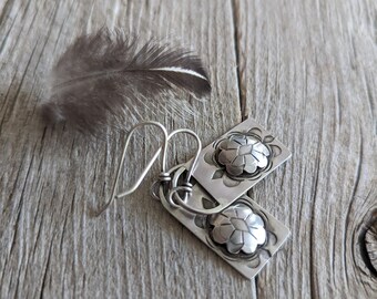 Silver Concho Earrings