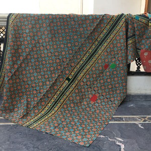Vintage Kantha quilt, Blankets, Handmade, Recycled kantha blanket, kantha quilt, handmade Quilt, Vintage Kantha Quilts