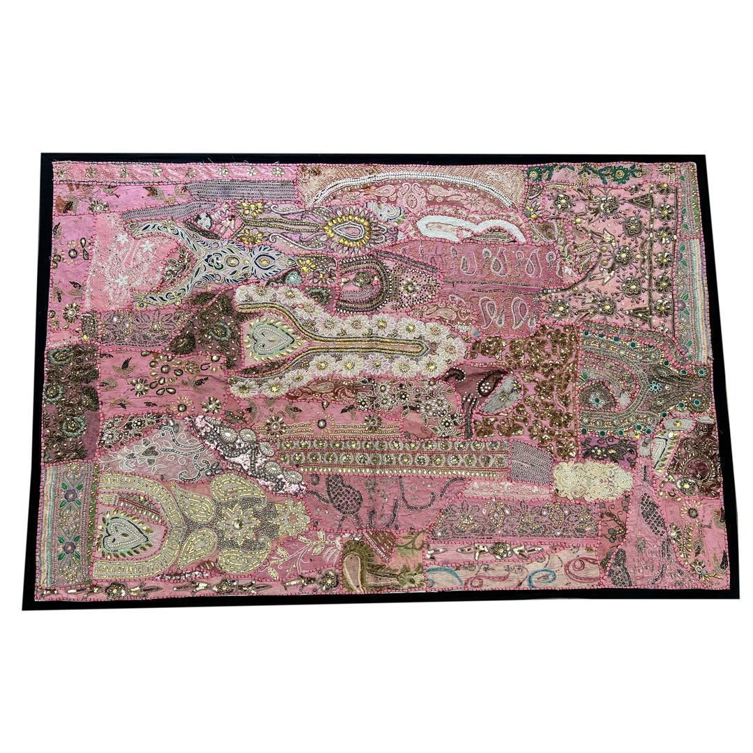 Vintage Wall Hanging Tapestry Vintage Sari Patchwork Bohemian Etsy