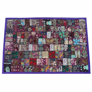 Vintage Indian Patchwork Tapestry, Wall Décor Backdrop Art, Wall Hanging Tapestry Handmade 40&#39;&#39;x60&#39;&#39; Decorative Wall Curtain