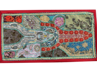 インド ビンテージ サリー パッチワーク タペストリー 刺繍 壁掛け 古布 10 0_0aaa7790782c73104f8708be9d0b