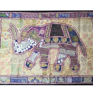 Bohemian tapestry, Indian wall decor , patchwork wall hanging vintage sari textiles bohemian home decor hippie wall decor, boho wall decor