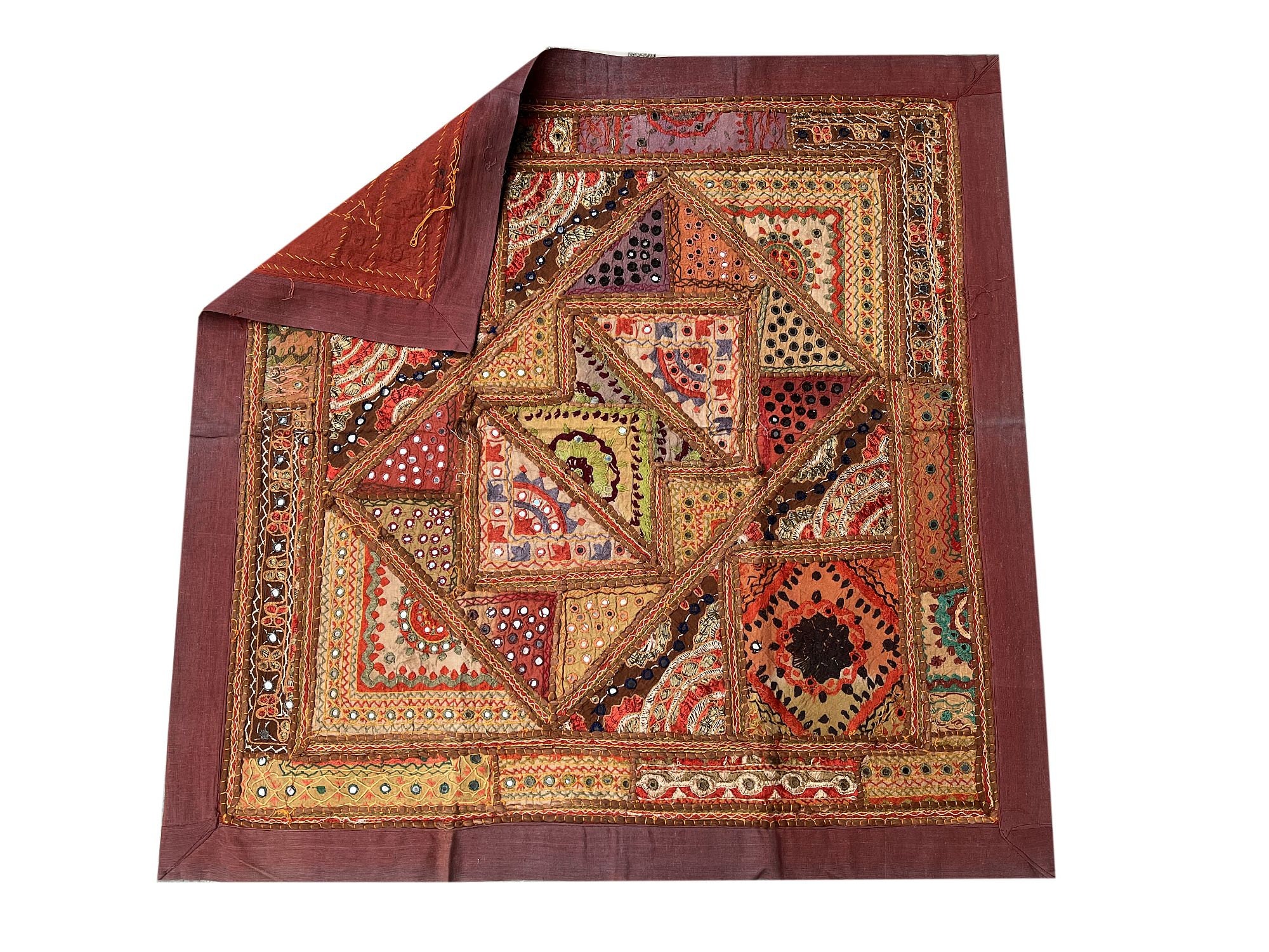 Tapssere ndenne ancenne bohème brodée patchwork vntage suspenson