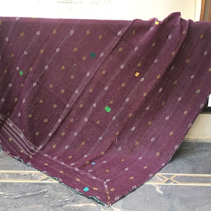 Vintage Kantha Quilt Indian Throw Blanket Old Sari Patchwork Quilt Indian Kantha Quilt Cotton Blanket Quilt Bedding Cover Coverlet