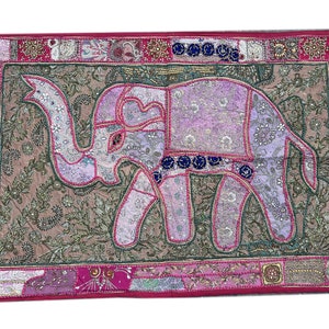 Bohemian tapestry, Indian wall decor , patchwork wall hanging vintage sari textiles bohemian home decor hippie wall decor, boho wall decor