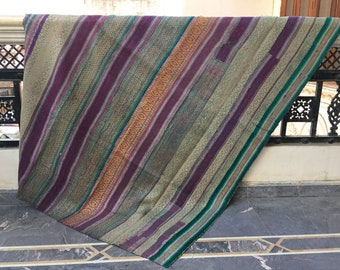Colcha Kantha vintage: Colcha india reversible, cosida a mano.