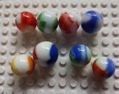 Vintage Marbles Marble King Akro Vitro Peltier Patch Marbles Lot of 8 Marbles