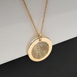 Fingerabdruck Halskette - Fingerabdruck Schmuck - Fingerabdruck Schmuck - Fingerabdruck Schmuck - Gedenkschmuck - Mama Geschenk - Geschenk für Mama