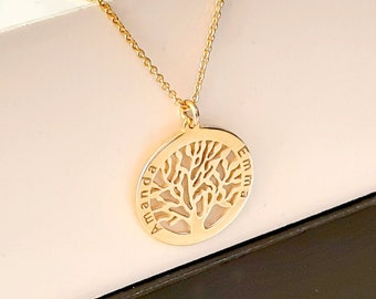 Unique Tree of Life Necklace, Tree Necklace, dainty chain, gold tree Necklace, Pendant Necklace, tree of life Jewelry, gold tree of life