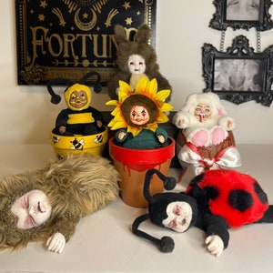 Cuddly Critters Creepy Dead Horror Possessed OOAK Dolls