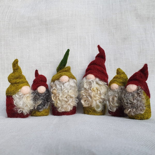 Needle Felted Gnomes - Etsy