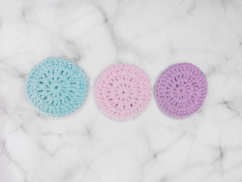 Pastel Face Scrubbies Pack of 6 image 3