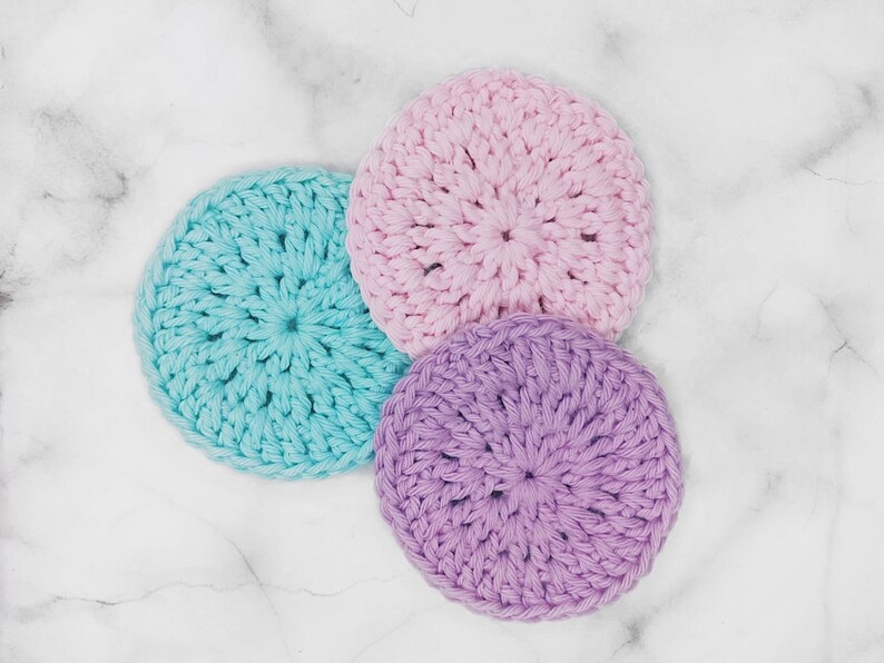 Pastel Face Scrubbies Pack of 6 image 2