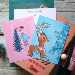 50er Jahre Postkarten Set | 2 Designs | Recyclingpapier