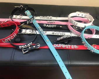 Naughty Personalized Collar BDSM