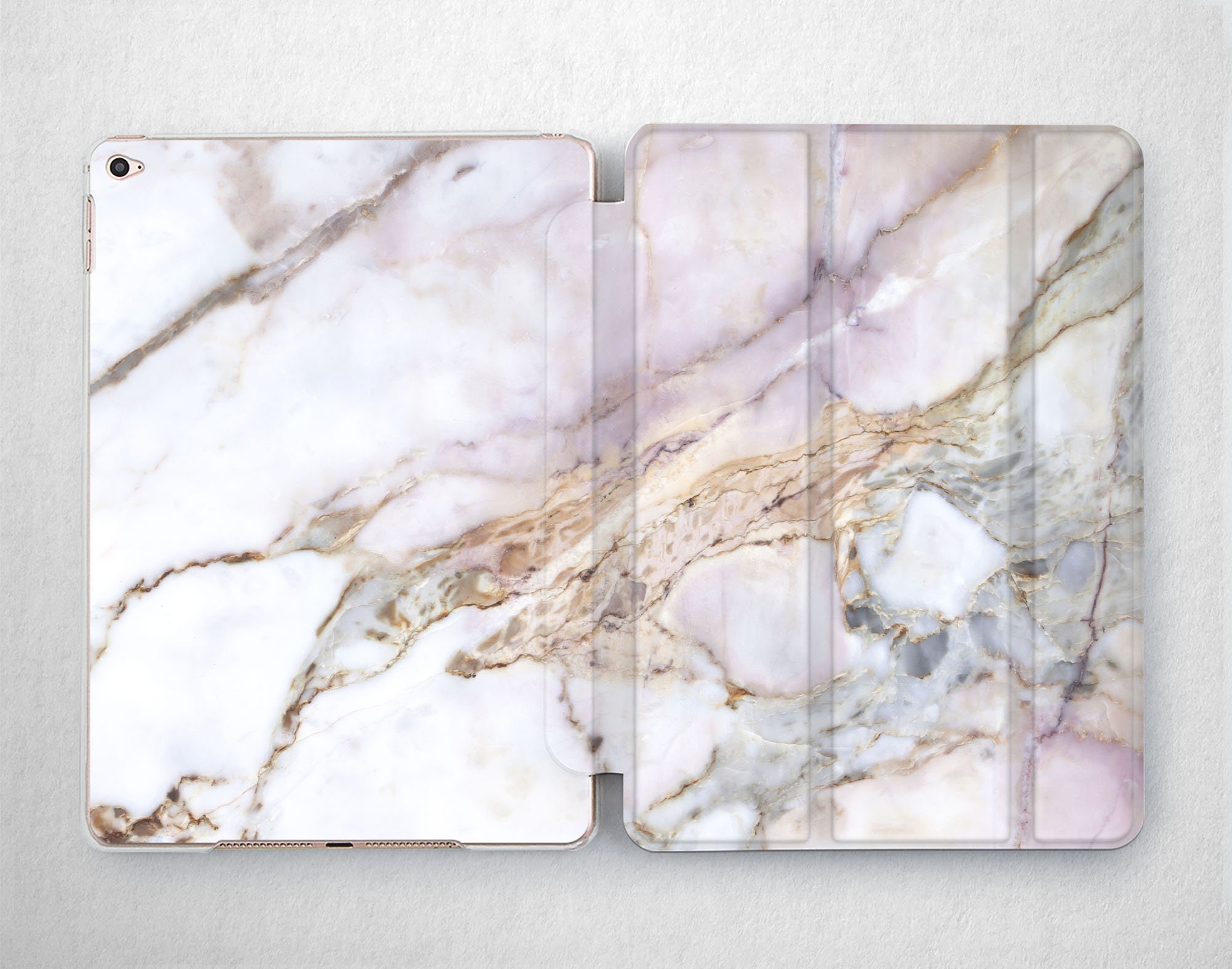 White Marble iPad Case 12.9 2017 iPad 10.5 Pro inch 6th Gen Etsy