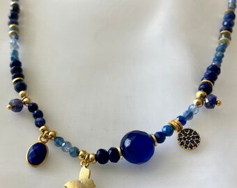 necklace blue