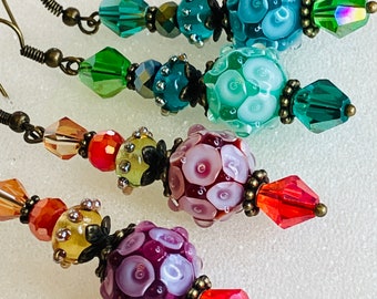 Lampwork Ohrringe