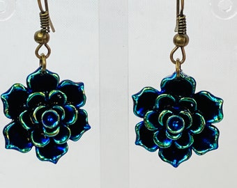 Pendientes azul verde