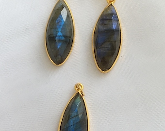 Labradorite, earrings, earrings, chain pendants, gold