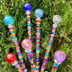 Sun catcher, sun glass, garden stake, plant stake, flower stake, garden decoration,