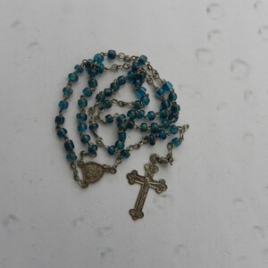 Vintage French Miniature Glass Rosary Bead