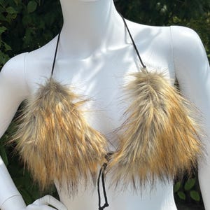 Fun Faux Furry Novelty Bra