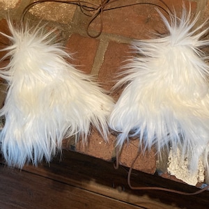 Faux Fur White Novelty Bra